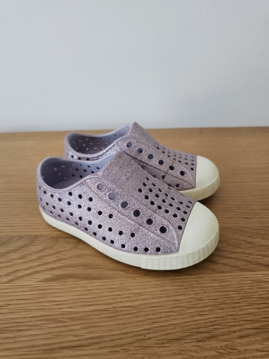 Native Other - Native Jefferson Kids Toddler Slip-On Glitter Lavender Sandals Water Shoe Size 7